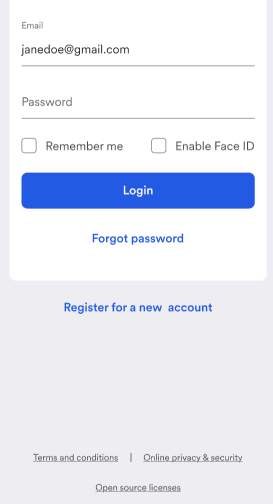 Log in remember me.
