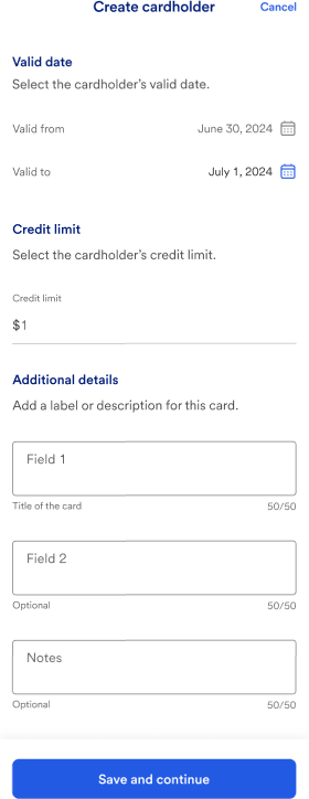 Enregistrer cardholder.